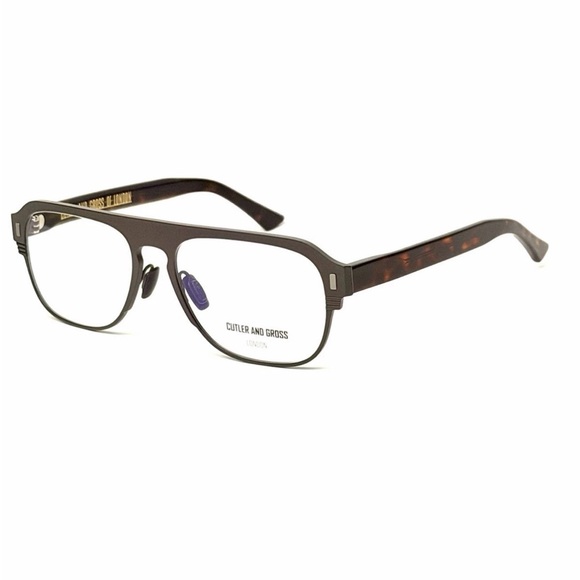 Cutler And Gross CGOP1365 02 Eyeglasses Brown Frame 55mm NWT